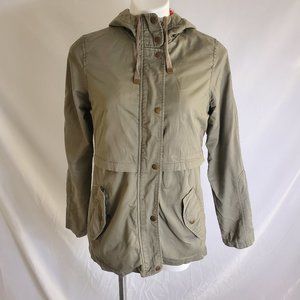 AINA BE Long Sleeve Olive Green Utility Jacket